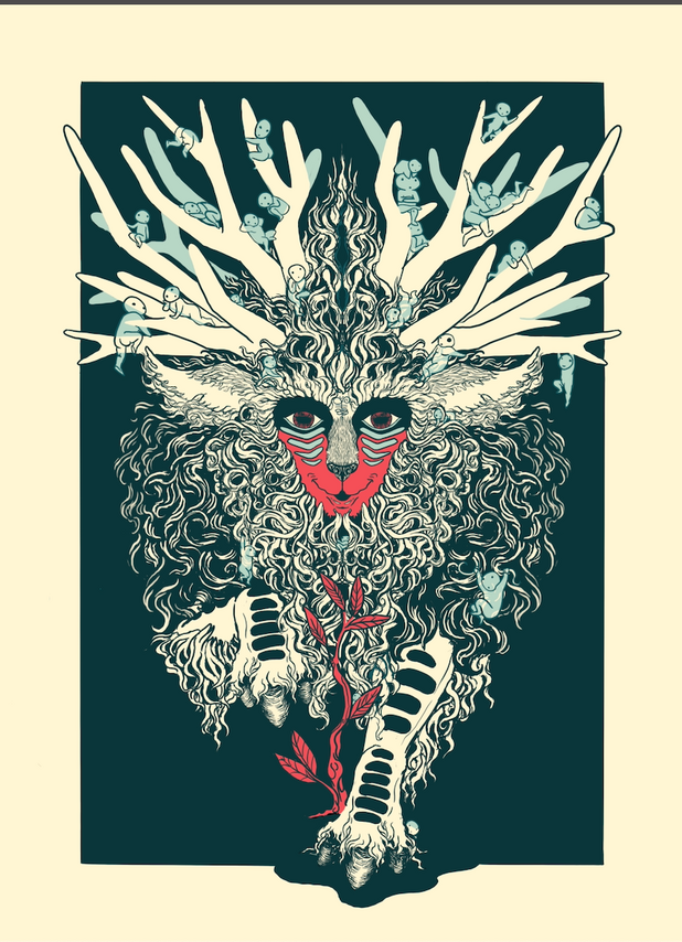 7 designs ; A limited edition Risograph print series 11x13'', Made with love, a trubite series to Studio Ghibli